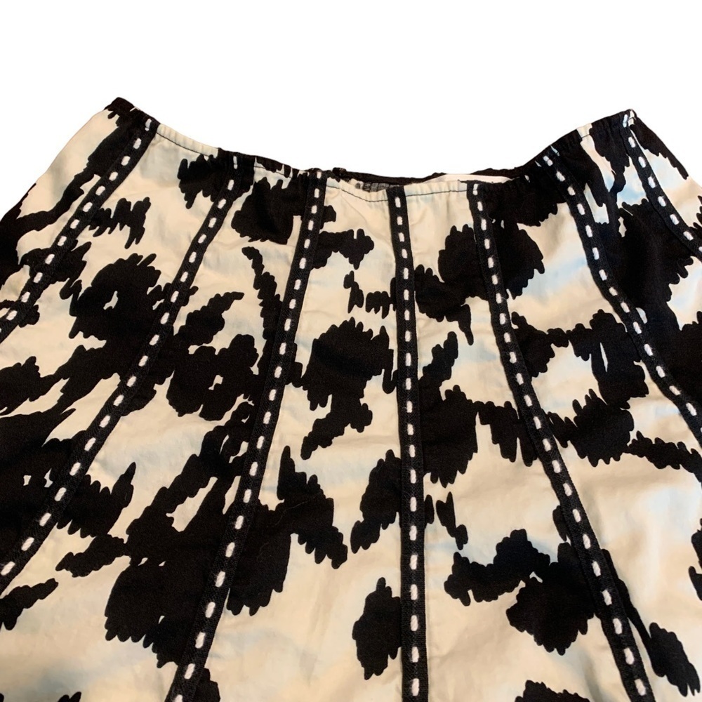 Cabi Black White Patchwork Stitched Above Knee Ci… - image 3